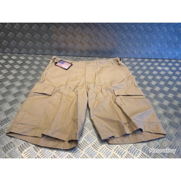 bermuda mfh us bdu ripstop kaki taille xl neuf