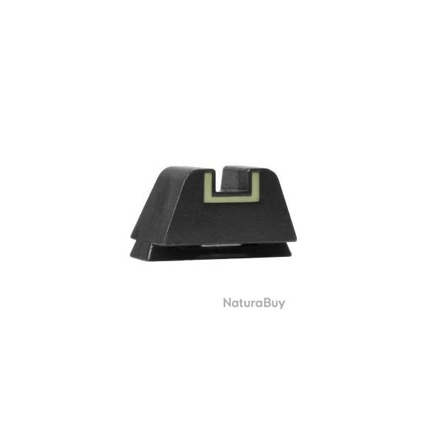HAUSSE GLOCK ACIER 11.1MM GMS LUMINESCENTE REHAUSSEE