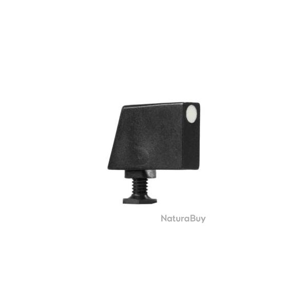 GUIDON GLOCK ACIER 9.1MM GMS ACIER REHAUSSE POINT BLANC