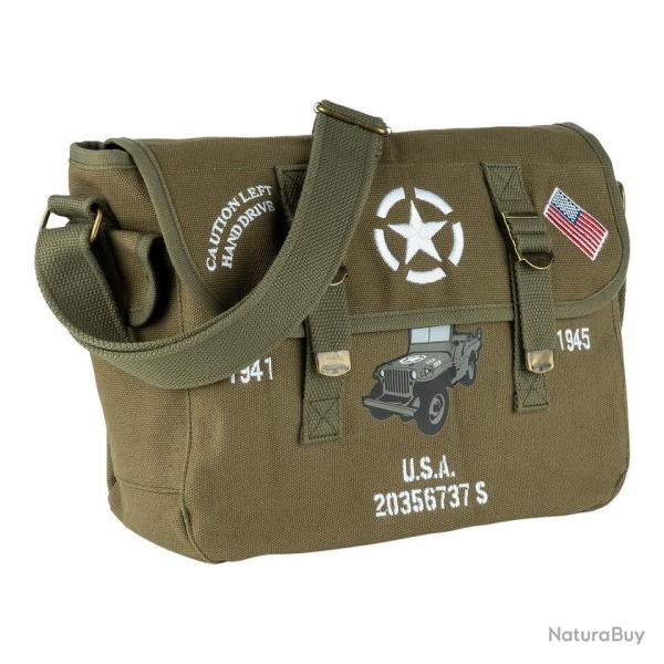 Sac musette Willys Jeep USA