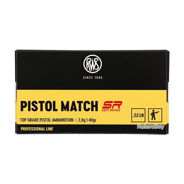 50 munitions RWS 22LR Pistol Match SR
