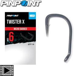 Hameçon Nash Pinpoint Twister X (par 10) n° 4