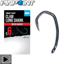 Hameçon Nash Pinpoint Claw Longshank (par 10) n° 6
