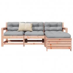 Salon de jardin 4 pcs bois massif sapin de douglas
