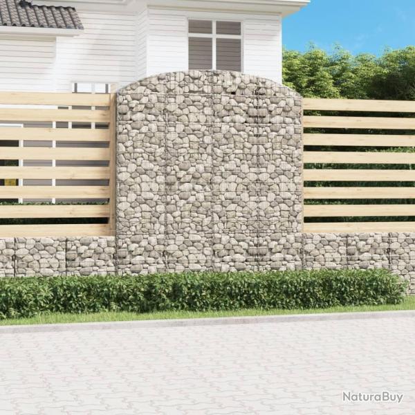 Panier de gabions arqu 200x50x220/240 cm Fer galvanis