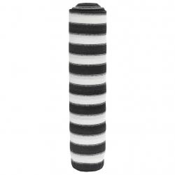 Filet brise-vue anthracite et blanc 1x10 m PEHD 150 g/m²