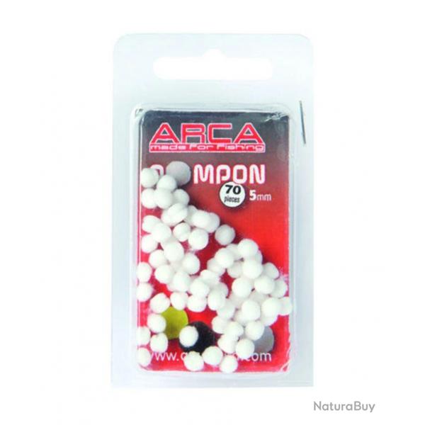 ARCA SCHE ARTIFICIEL POMPON 5MM ARCA Blanc