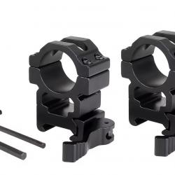 Colliers de fixation haut avec attache rapide pour lunette rail 22 mm diamètre 25,4 mm (1 pouce)