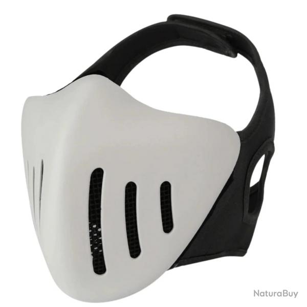 Bas de masque demi-visage Evo TACWAR - Blanc