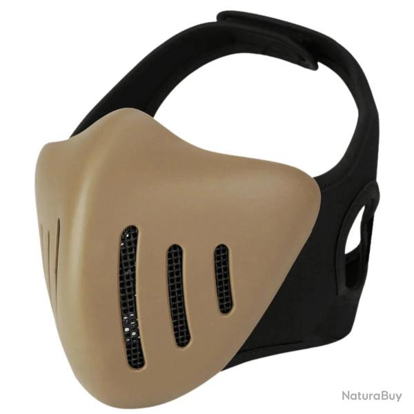 Bas de masque demi-visage Evo TACWAR - Marron