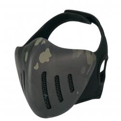 Bas de masque demi-visage Evo TACWAR - Multicam noir