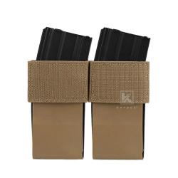 Pochette chargeur KRYDEX triple/double 5,56" 7,62" - Double (marron)