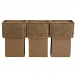 Pochette chargeur KRYDEX triple/double 5,56" 7,62" - Triple (marron)