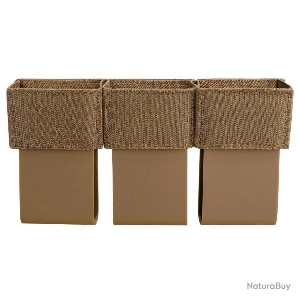 Pochette chargeur KRYDEX triple/double 5,56" 7,62" - Triple (marron)