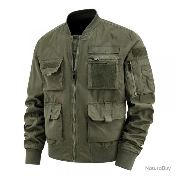 Veste tactique TACTICAL FGM multi poches Vert arme
