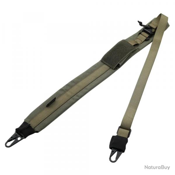 Sangle fusil TactiFlex VULPO 2 points 500D - Vert arme
