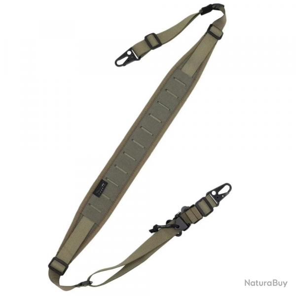 Sangle fusil modulaire 500D VULPO 2 points / 1 point - Vert arme