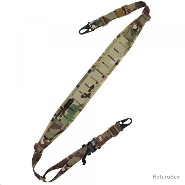 Sangle fusil modulaire 500D VULPO 2 points / 1 point - Multicam