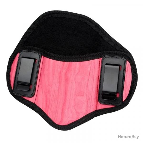 Holster dissimul cuir PU Glock main droite - Rose