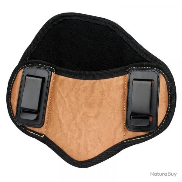 Holster dissimul cuir PU Glock main droite - Marron