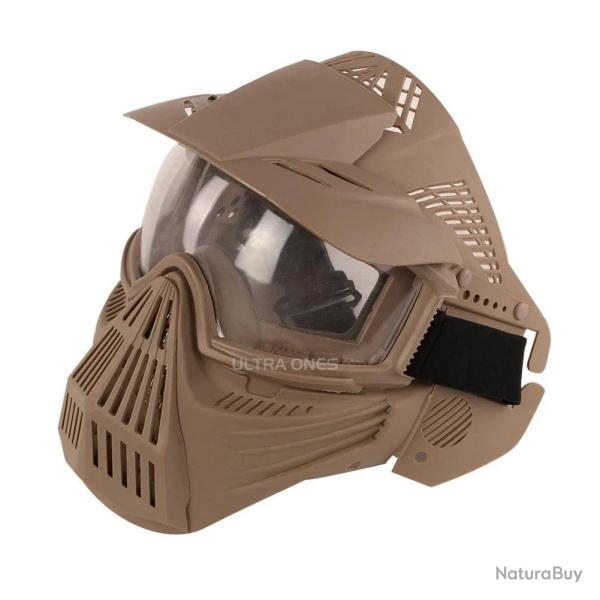 Tactical Mask with Lens Shooting Paintball Training Cs Wargame Full Face Mask Protection Airsoft Com