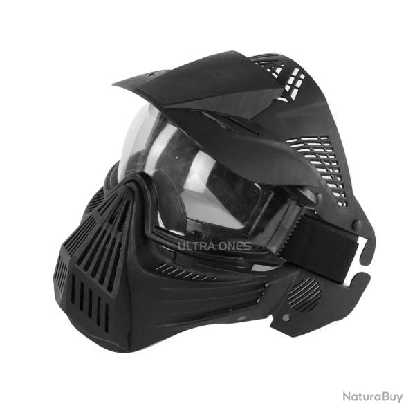 Tactical Mask with Lens Shooting Paintball Training Cs Wargame Full Face Mask Protection Airsoft Com