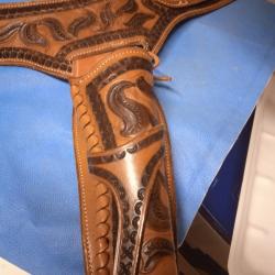 Magnifique Holster cuir western état neuf
