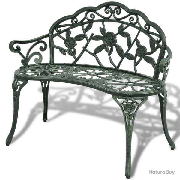 Banc de jardin 100 cm Aluminium coul Vert