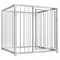 Chenil d'extérieur pour chiens 100 x 100 x 100 cm