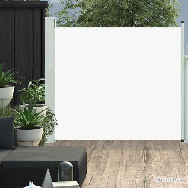 Auvent latral rtractable de patio 100x300 cm Crme