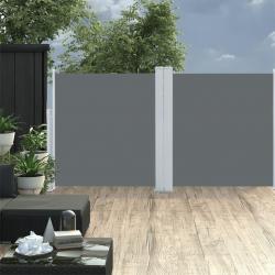 Auvent latéral rétractable Anthracite 120 x 600 cm