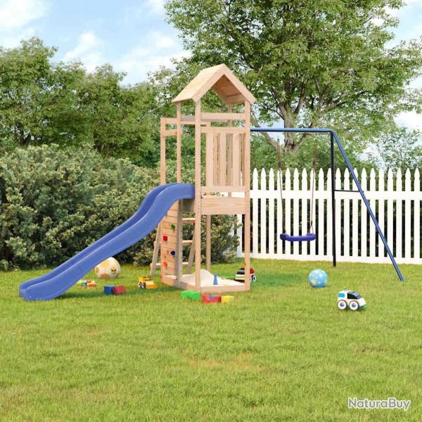 Aire de jeux d'extrieur bois de pin massif
