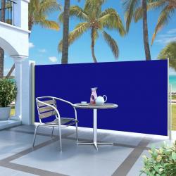 Auvent latéral rétractable 140 x 300 cm Bleu