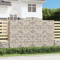 Panier de gabions arqué 300x30x200/220 cm Fer galvanisé