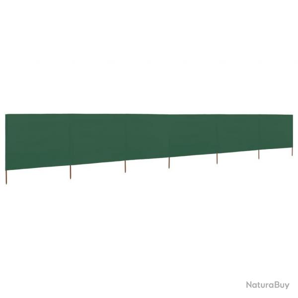 Paravent 6 panneaux Tissu 800 x 80 cm Vert