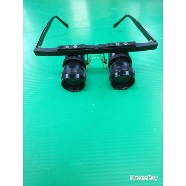 LUNETTE JUMELLE  ESCHENBACH  TELE  4 X  .  GERMANY  .  AVEC BOITE  TRANSPORT  RIGIDE  OFFERT  .