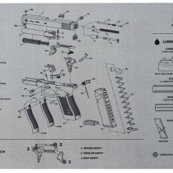 TAPIS DE DÉMONTAGE GRIS - GLOCK