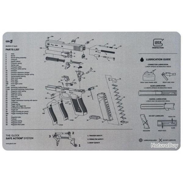 TAPIS DE DMONTAGE GRIS - GLOCK