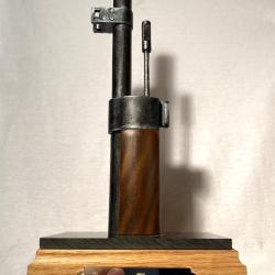 Support-présentoir pour baïonnette ARISAKA TYPE 38 avec socle bois et plaque gravée