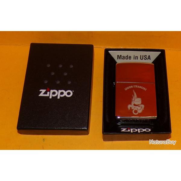 LEGION : BRIQUET ZIPPO DE 2023 DE LA LEGION ETRANGERE DE L 'ARMEE DE TERRE DE L'ARMEE FRANCAISE , FA