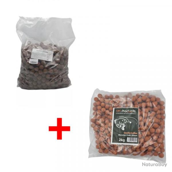 Pack de bouillettes Monster crab 5kg + 2kg Dk Quality Monster crab