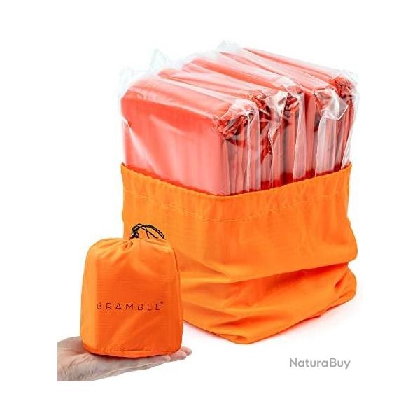 5 Sac de Couchage de Survie Premium, Bivvy, Couverture Thermique de Survie Urgence, Tente de Survie