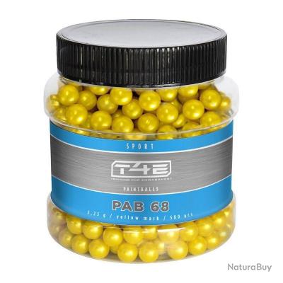 Annonce billes paintball : BILLES PEINTURE BIO JAUNE T4E Cal.68 x500