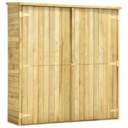 Abri de jardin cabane cabanon maison de stockage remise extérieur hangar outils robuste 163 x 50 x