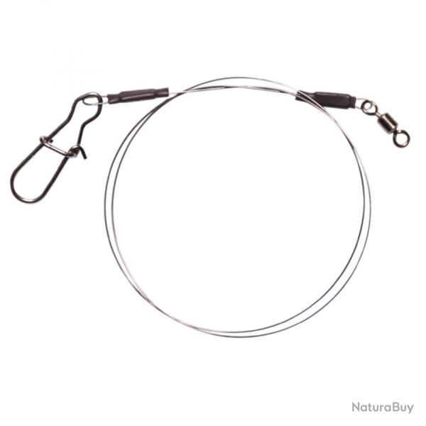 Bas de ligne Fox Rage Strike Point Jerk Leader Single Strand Titanium 14kg 40cm par 2 0,8mm