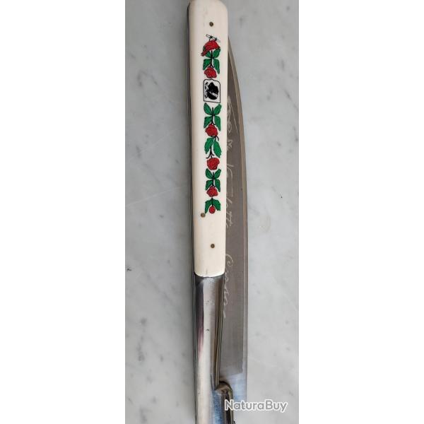 Couteau Vendetta Corsa 53cm tat neuf avec son tuis en cuir sur mesure