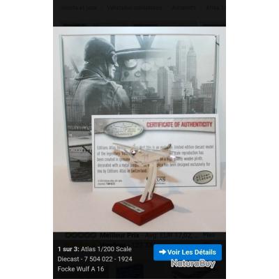 Atlas 1/200 Scale Diecast - 7 504 022 - 1924 Focke Wulf A 16