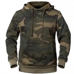 Sweat à capuche WarCore Alpha Harajuku - Camouflage vert / L