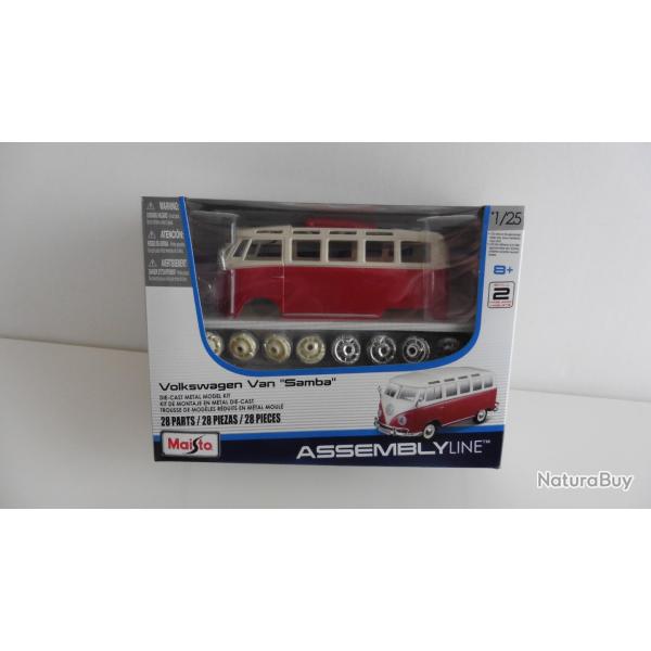 Volkswagen Van Samba en kit 1/25 Maisto