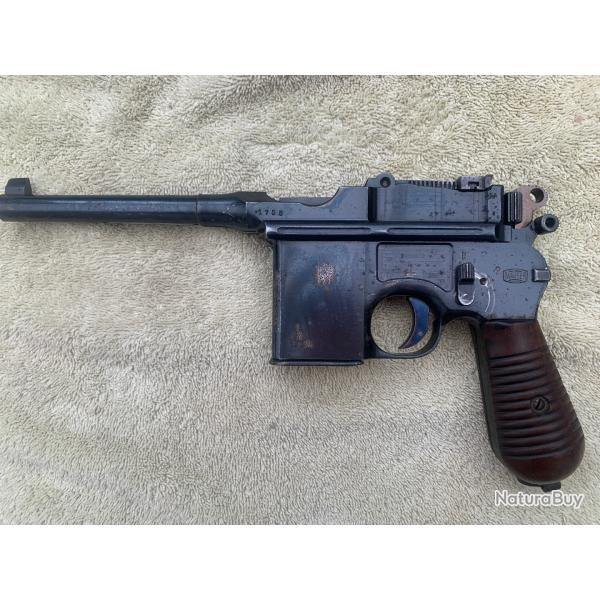 pistolet Mauser C96 SCHNELLFEUER 7,63 X 25 mm Mauser